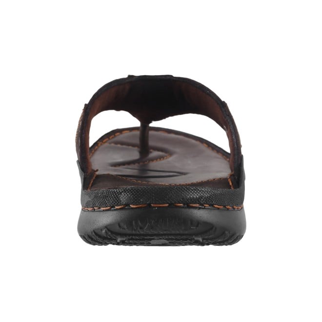 Mochi Men Brown Casual Chappals (SKU: 16-9195L-12-46)