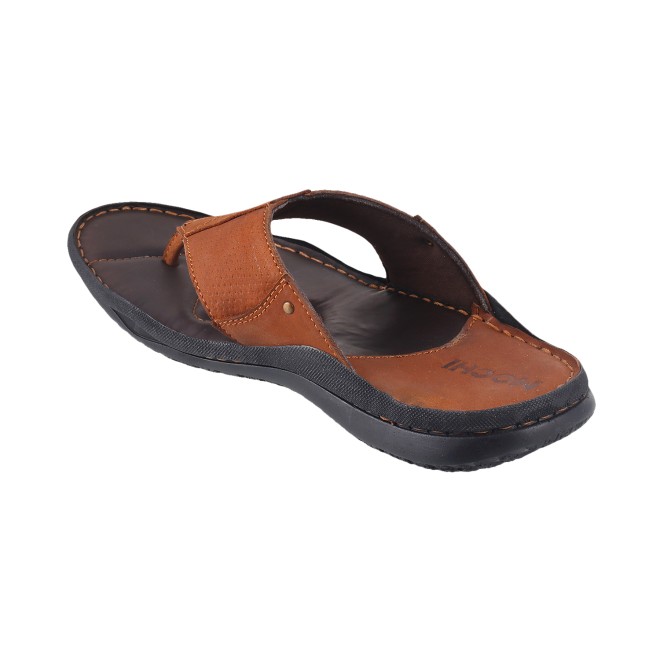 Mochi Men Tan Casual Chappals (SKU: 16-9195L-23-46)