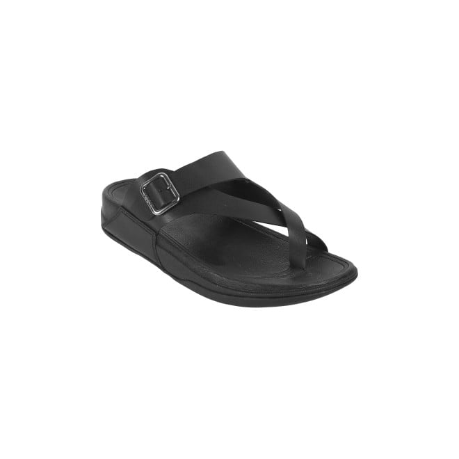 Mochi Men Black Casual Slippers