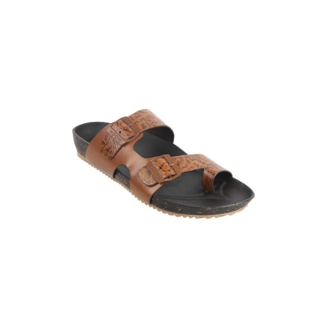 Mochi Men Tan Casual Slippers (SKU: 16-930-23-40)