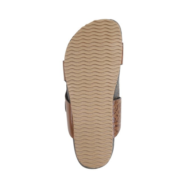 Mochi Men Tan Casual Slippers (SKU: 16-930-23-40)