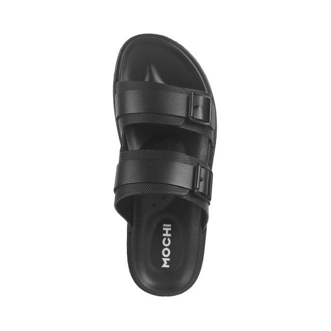 Mochi Men Black Casual Slippers (SKU: 16-938-11-40)