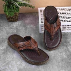 Men Tan Casual Slippers