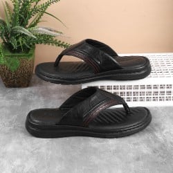 Men Black Casual Slippers