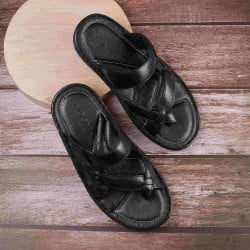 Men Black Casual Slippers