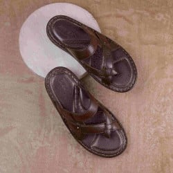 Men Brown Casual Slippers