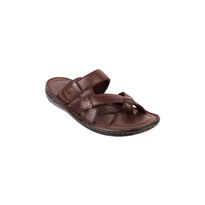 Mochi Men Brown Casual Slippers (SKU: 16-945-12-40)