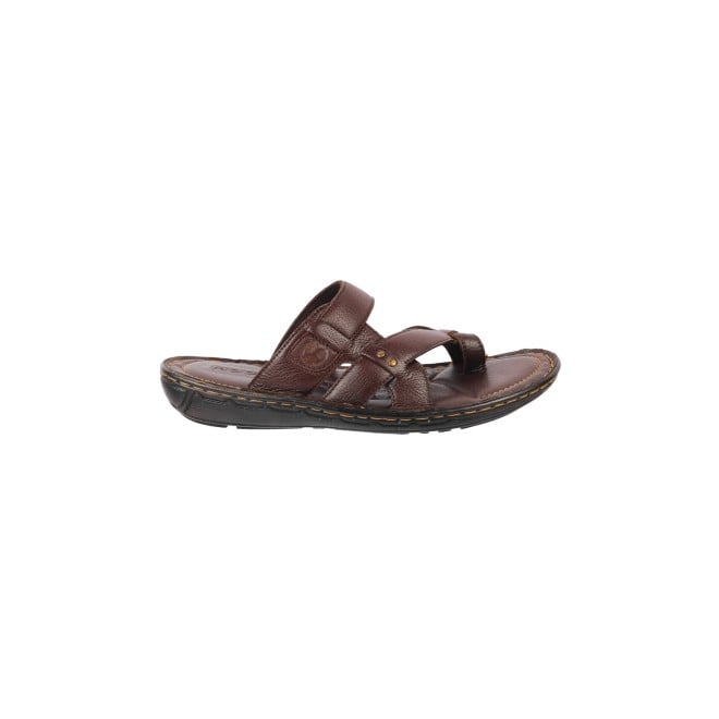 Mochi Men Brown Casual Slippers (SKU: 16-945-12-40)