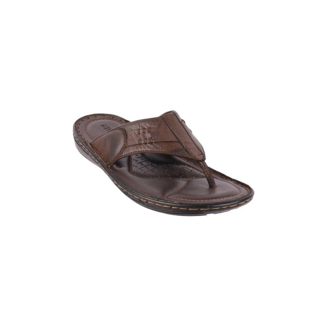 Mochi Men Brown Casual Slippers (SKU: 16-946-12-40)