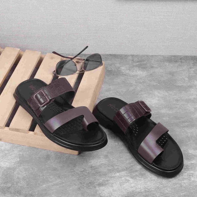 Mochi Men Brown Casual Sandals (SKU: 16-948-12-40)