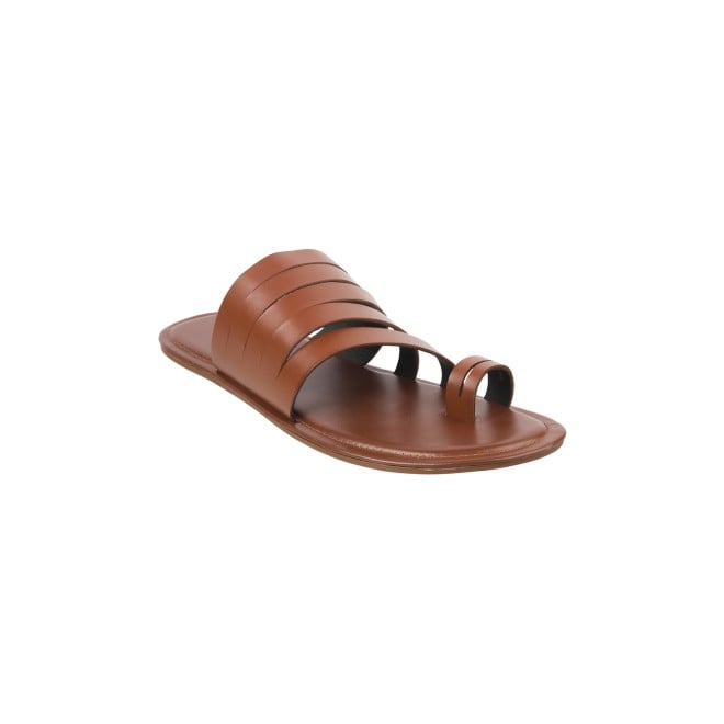 Mochi Men Tan Casual Slippers (SKU: 16-949-23-40)