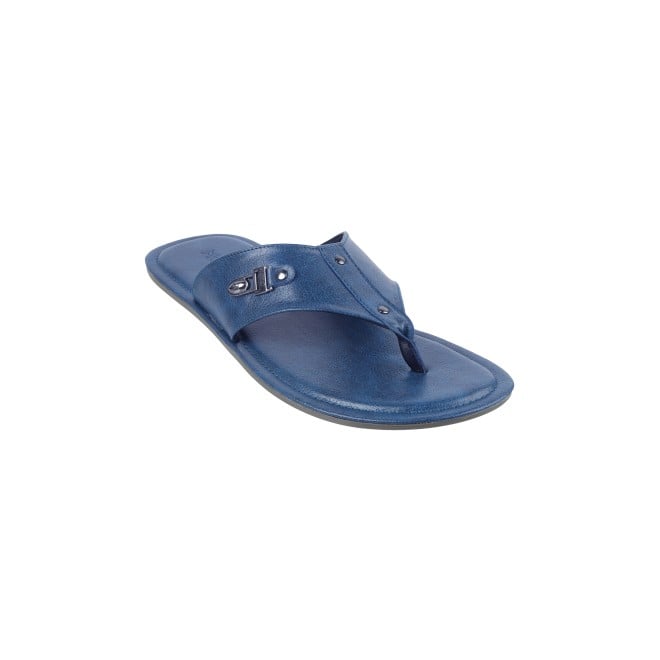 Mochi Men Blue Casual Slippers (SKU: 16-953-45-40)