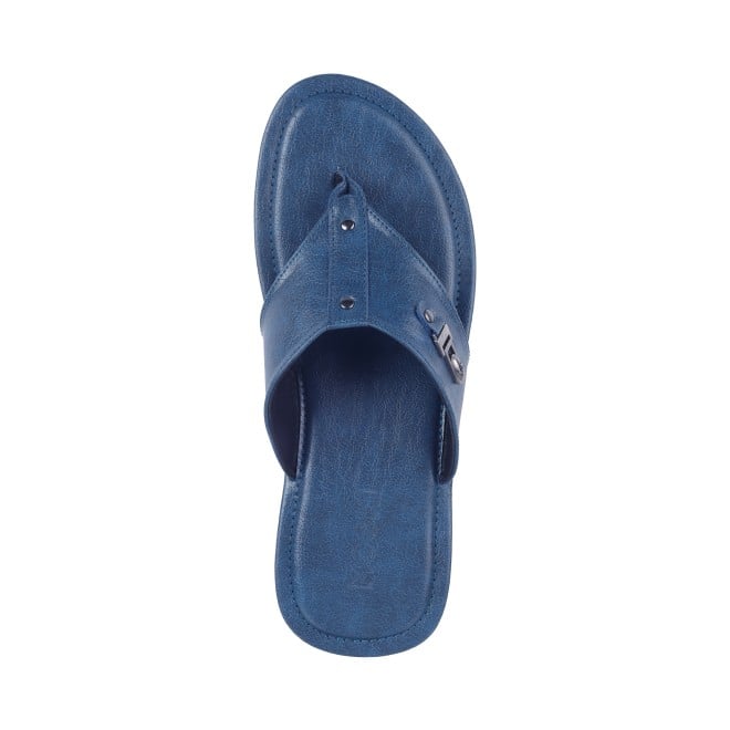 Mochi Men Blue Casual Slippers (SKU: 16-953-45-40)