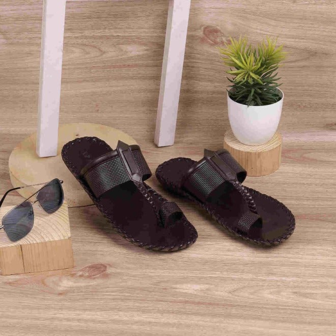 Mochi Men Brown Casual Sandals (SKU: 16-955-12-40)