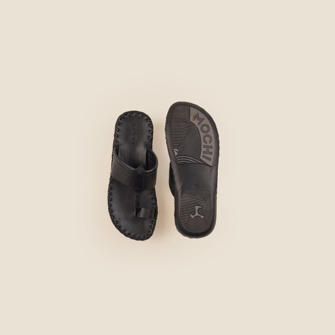 Mochi Men Black Casual Sandals (SKU: 16-955-11-40)