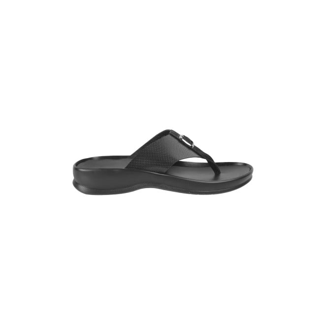 Mochi Men Black Casual Slippers & Flip Flops (SKU: 16-957-11-40)