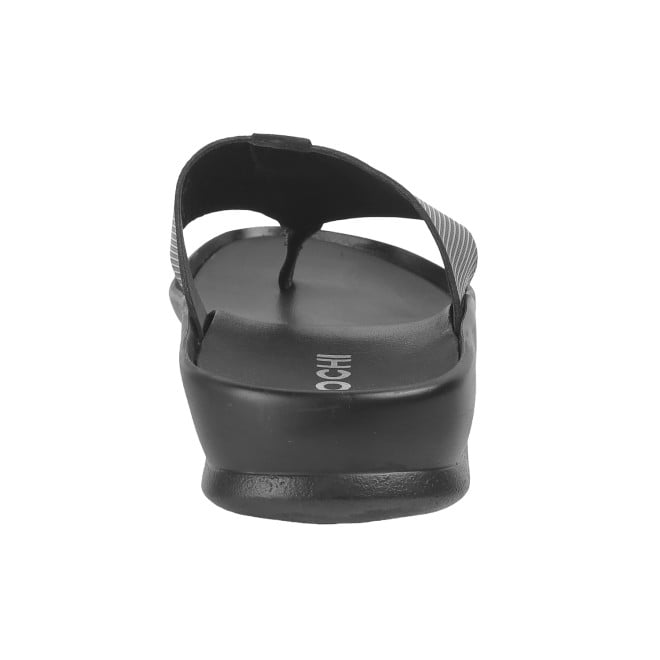 Mochi Men Black Casual Slippers & Flip Flops (SKU: 16-957-11-41)