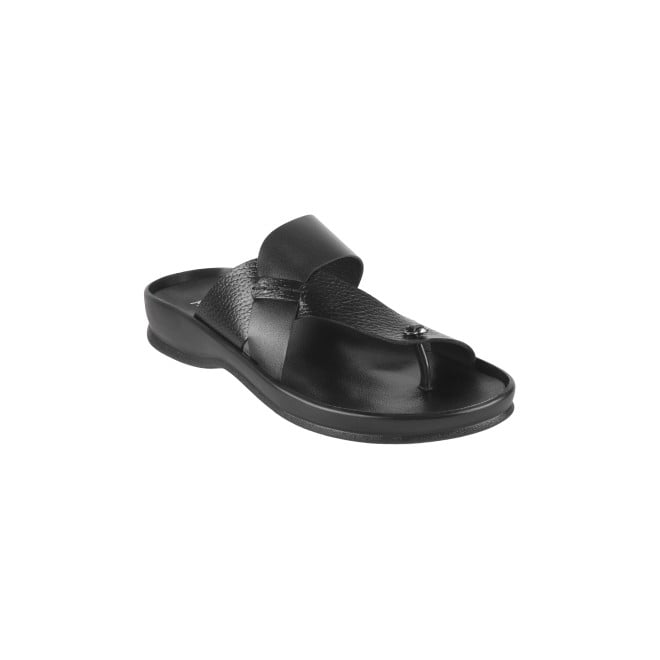 Mochi Men Black Casual Slippers