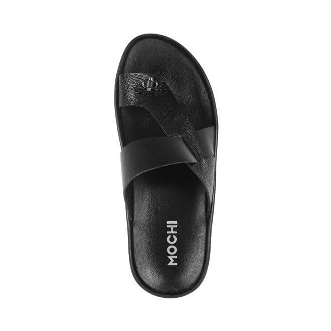 Mochi Men Black Casual Slippers (SKU: 16-958-11-40)