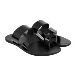 Men Black Casual Chappals