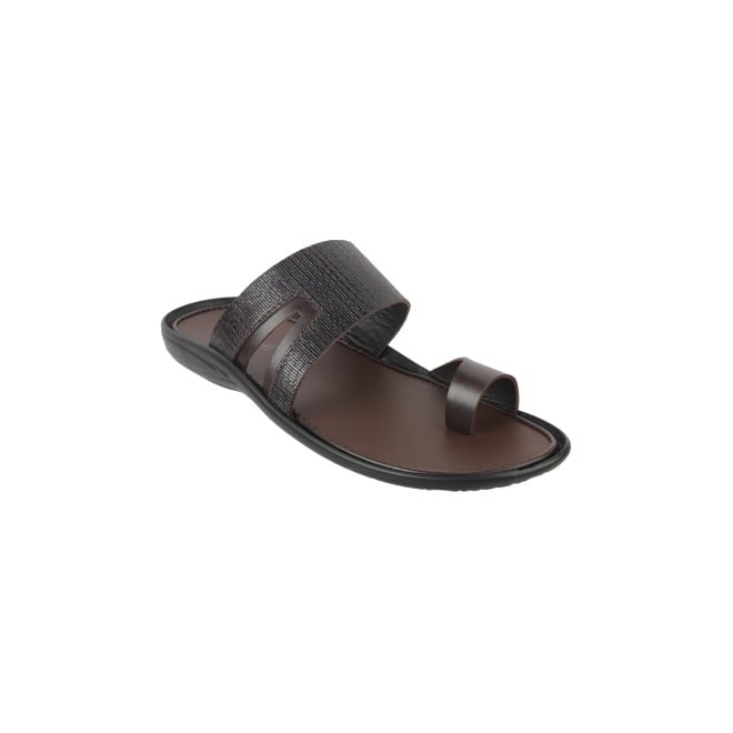 Mochi Men Brown Casual Slippers (SKU: 16-963-12-40)