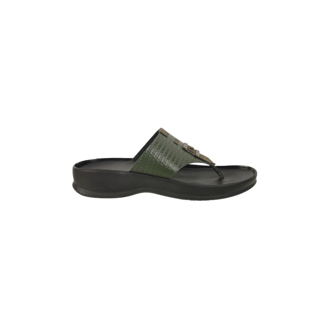 Mochi Men Green Casual Slippers & Flip Flops (SKU: 16-964-21-40)