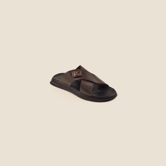 Mochi Men Brown Casual Slip-Ons (SKU: 16-969-12-40)
