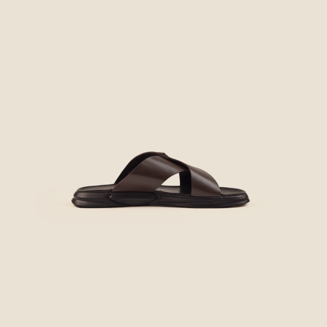 Mochi Men Brown Casual Slip-Ons (SKU: 16-969-12-40)