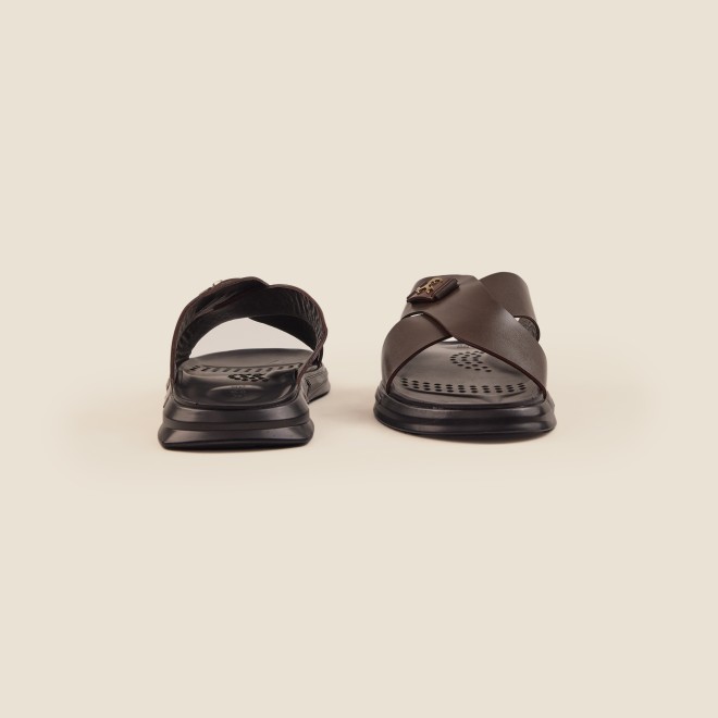 Mochi Men Brown Casual Slip-Ons (SKU: 16-969-12-40)