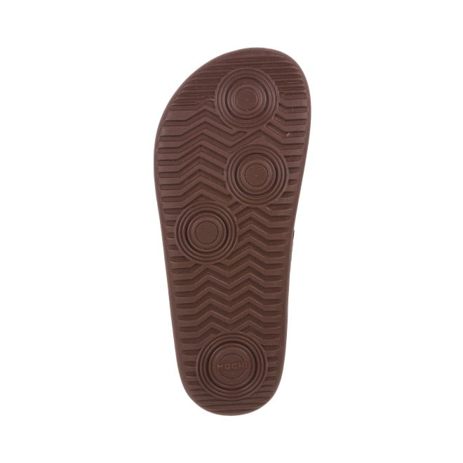 Mochi Men Brown Casual Slippers (SKU: 16-970-12-40)