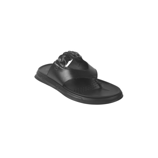 Mochi Men Black Formal Chappals