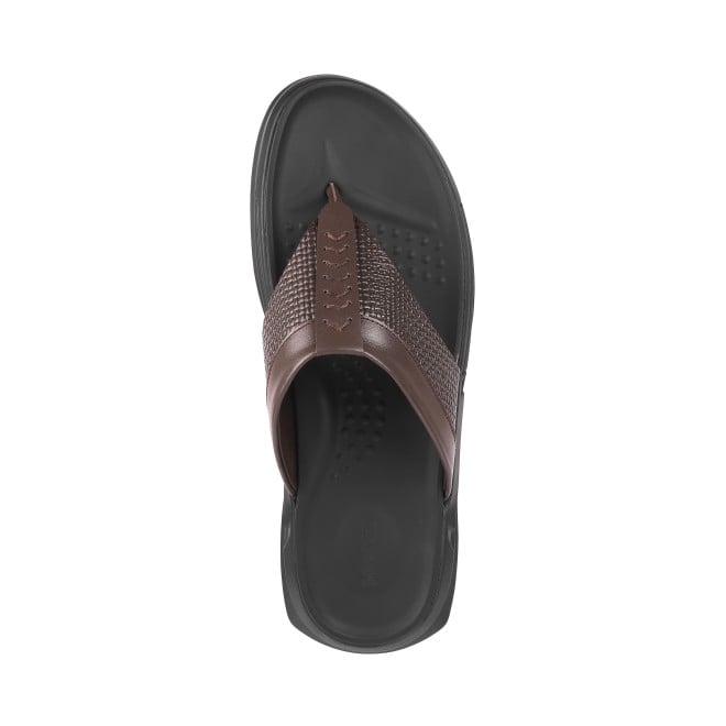 Mochi Men Brown Casual Slippers (SKU: 16-975-12-40)