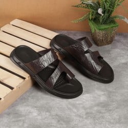 Men Brown Casual Slippers