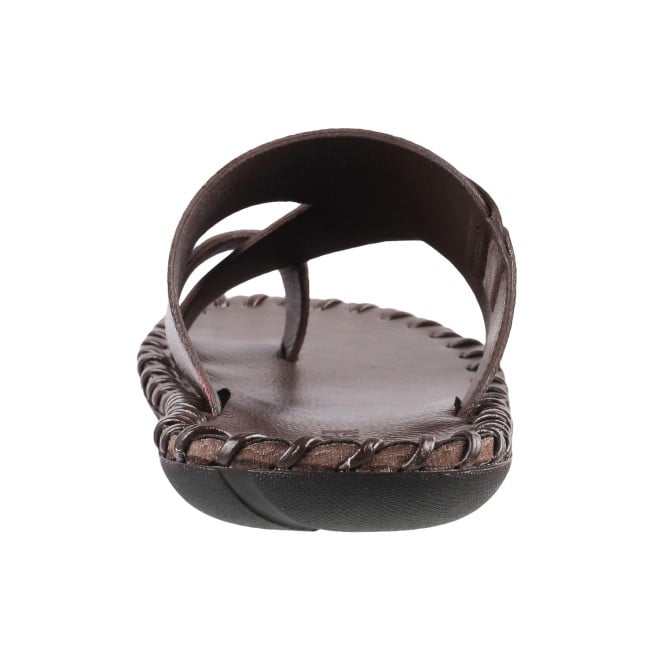 Mochi Men Brown Ethnic Chappals (SKU: 16-9779L-12-46)