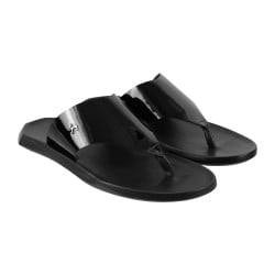 Men Black Casual Slippers