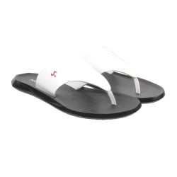 Men White Casual Slippers