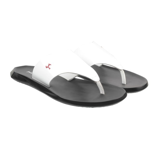 Mochi Men White Casual Slippers