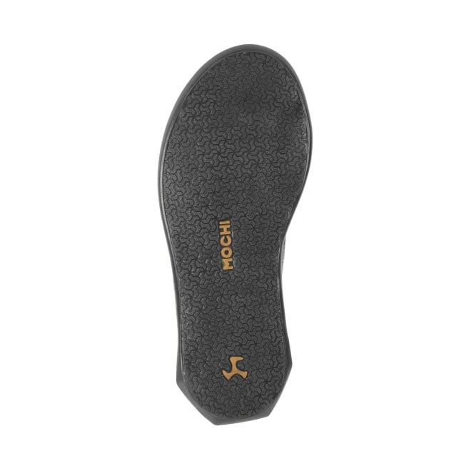 Mochi Men Black Casual Slippers & Flip Flops (SKU: 16-984-11-42)