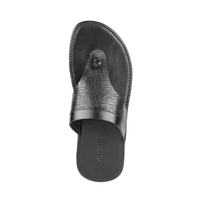 Mochi Men Black Casual Slippers (SKU: 16-9928-11-40)