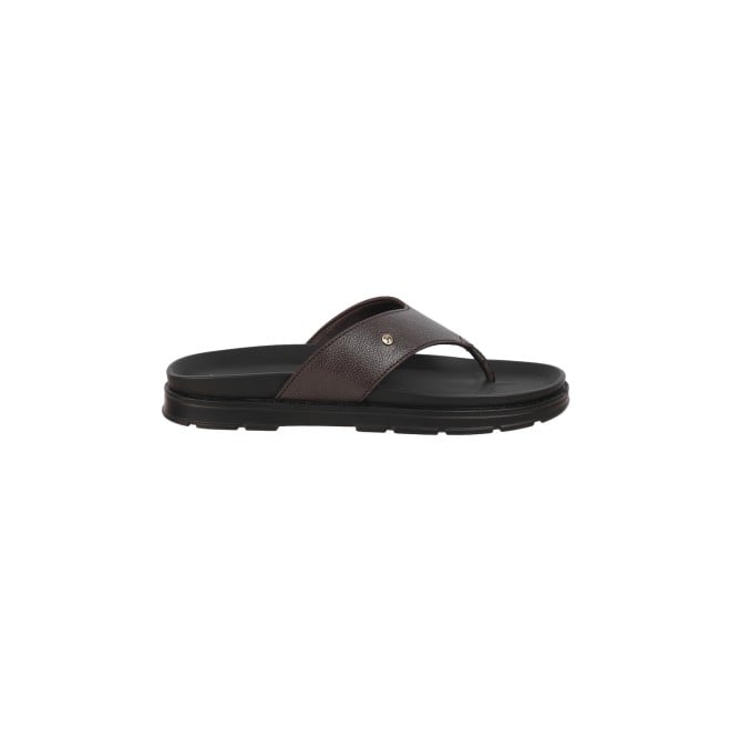 Mochi Men Brown Casual Slippers (SKU: 16-995-12-40)