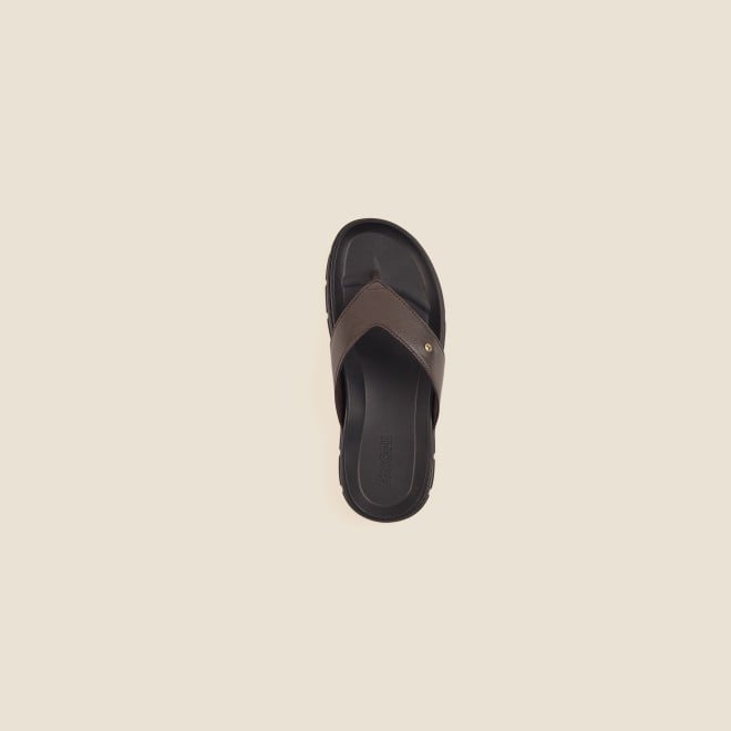 Mochi Men Brown Casual Slippers (SKU: 16-995-12-40)