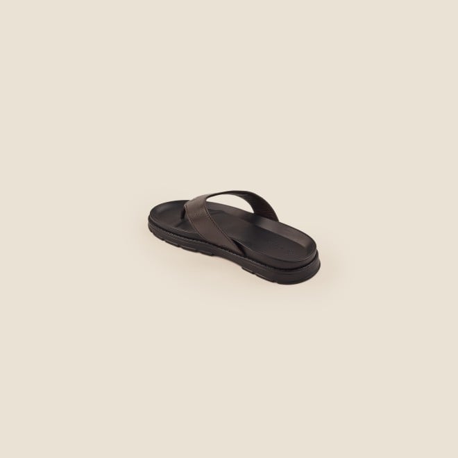 Mochi Men Brown Casual Slippers (SKU: 16-995-12-40)