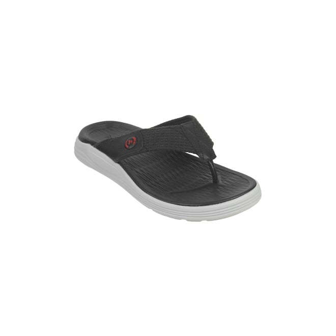 Mochi Men Black Casual Slippers