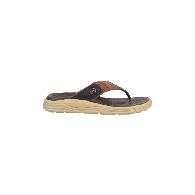 Mochi Men Brown Casual Slippers (SKU: 16-996-12-40)