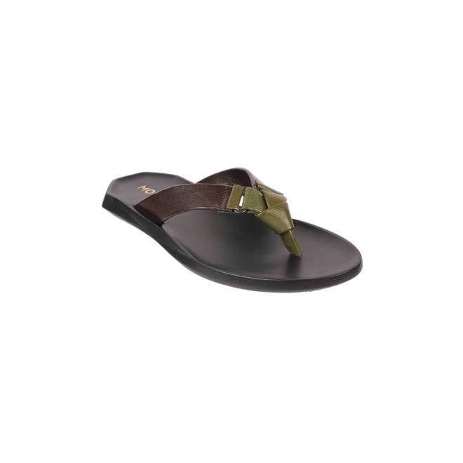 Mochi Men Brown Casual Slippers (SKU: 16-998-12-40)