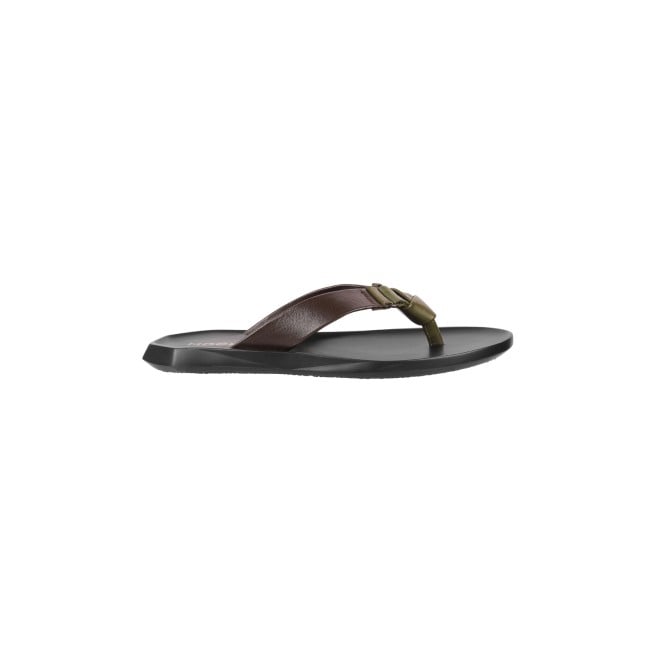 Mochi Men Brown Casual Slippers (SKU: 16-998-12-40)