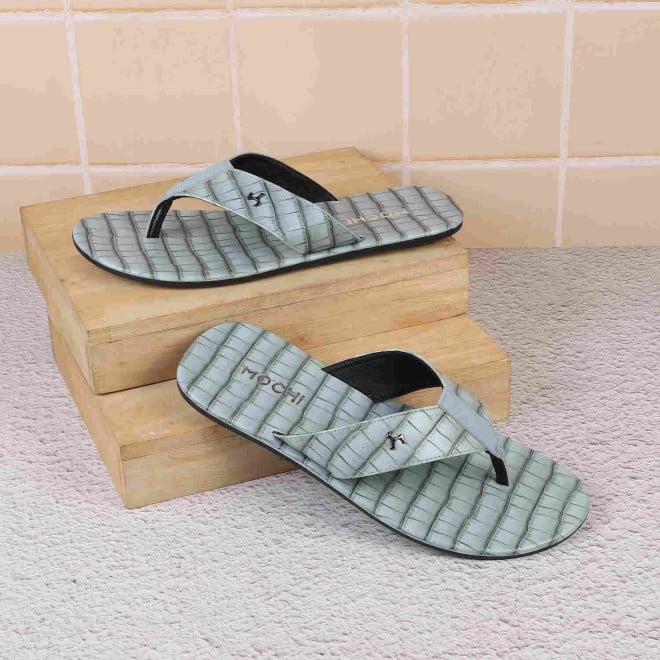 Mochi Men Green Casual Slippers (SKU: 16-999-21-40)