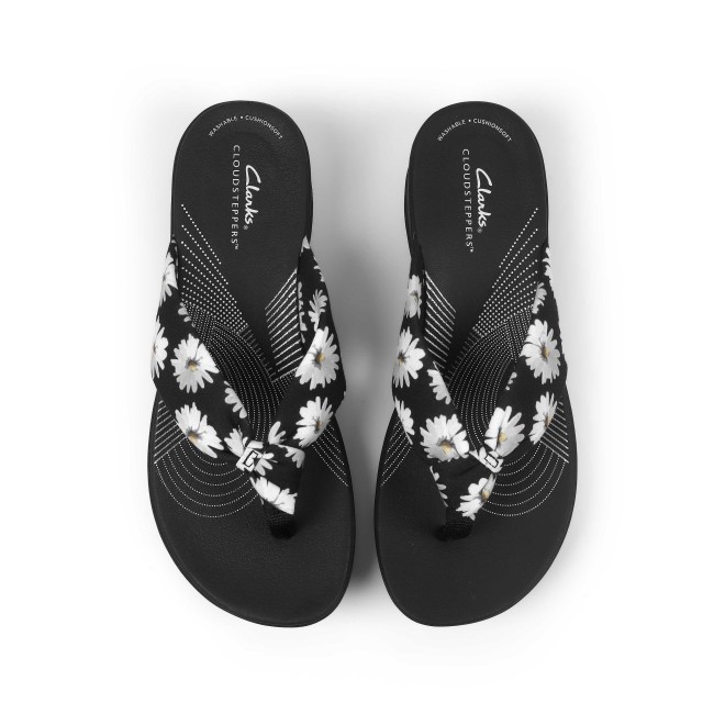 Clarks Women Black-multi Casual Slippers (SKU: 161-1611-53-3)