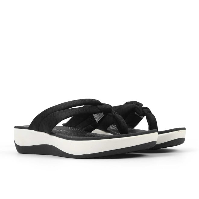 Clarks Women White-blue Casual Slippers (SKU: 161-1612-56-3)