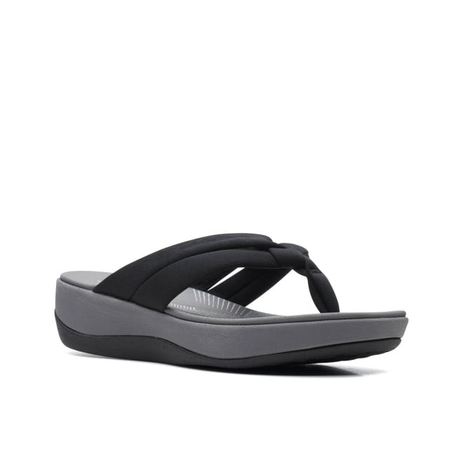 Clarks Women Black-grey Casual Slippers (SKU: 161-1612-94-3)
